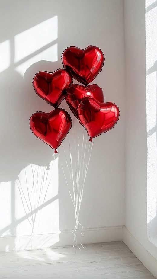 «Red love» balloons