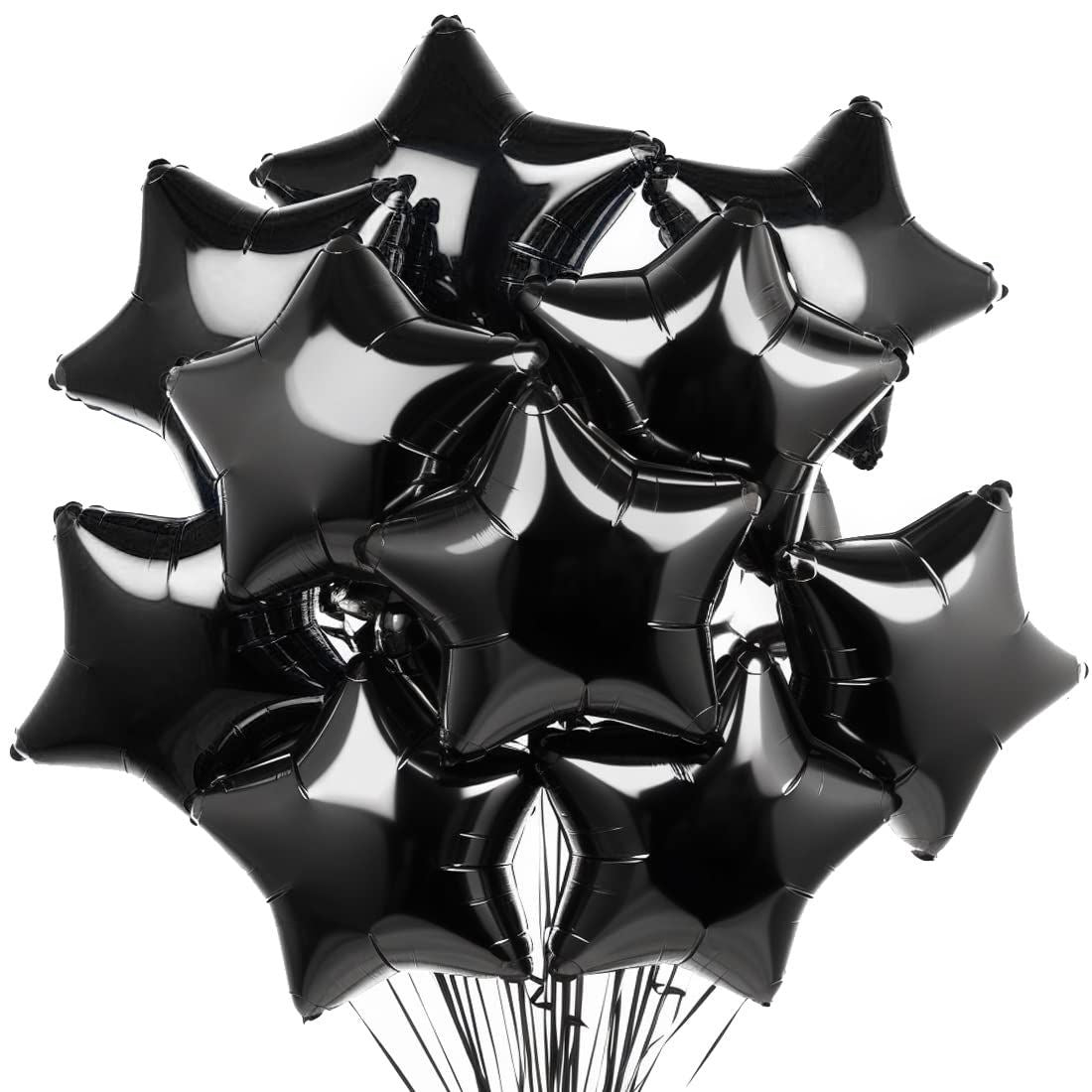 «Black hearts, stars» balloons