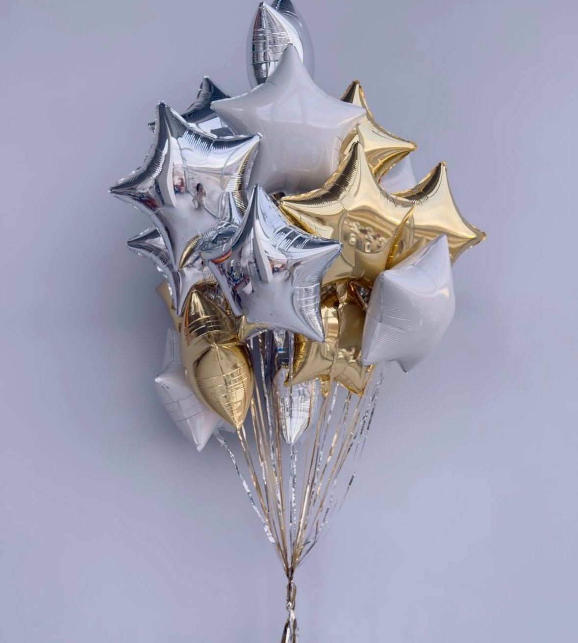 «Golden/Silver star» balloons