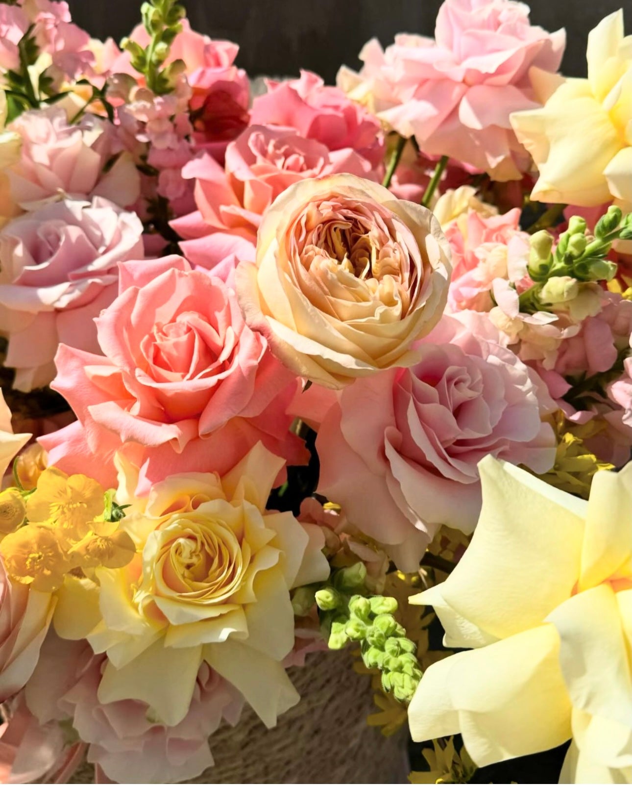 Basket «Paradise» garden roses