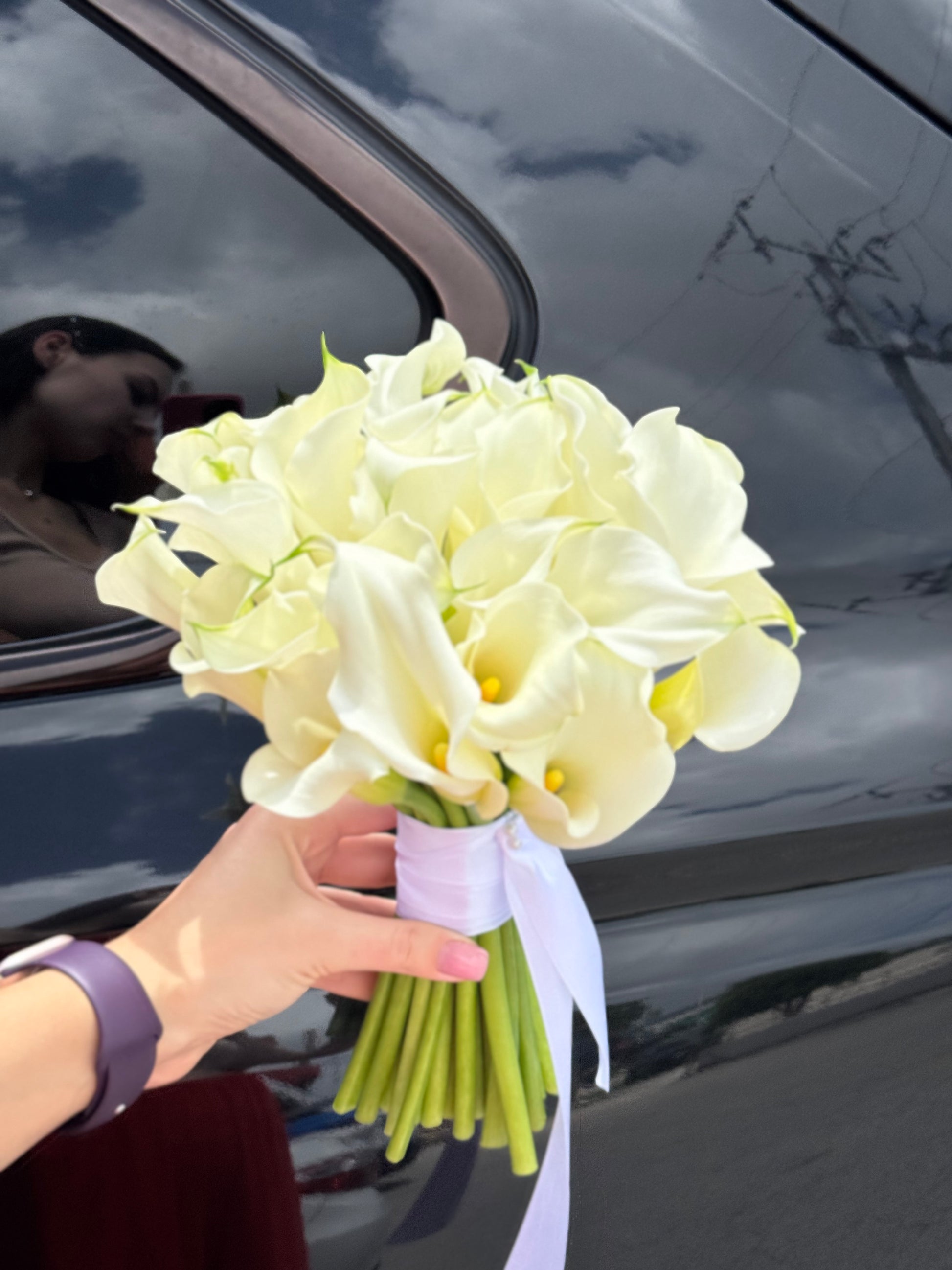 calla lily silk flower wedding bouquets «Graceful Elegance» wedding calla lilies