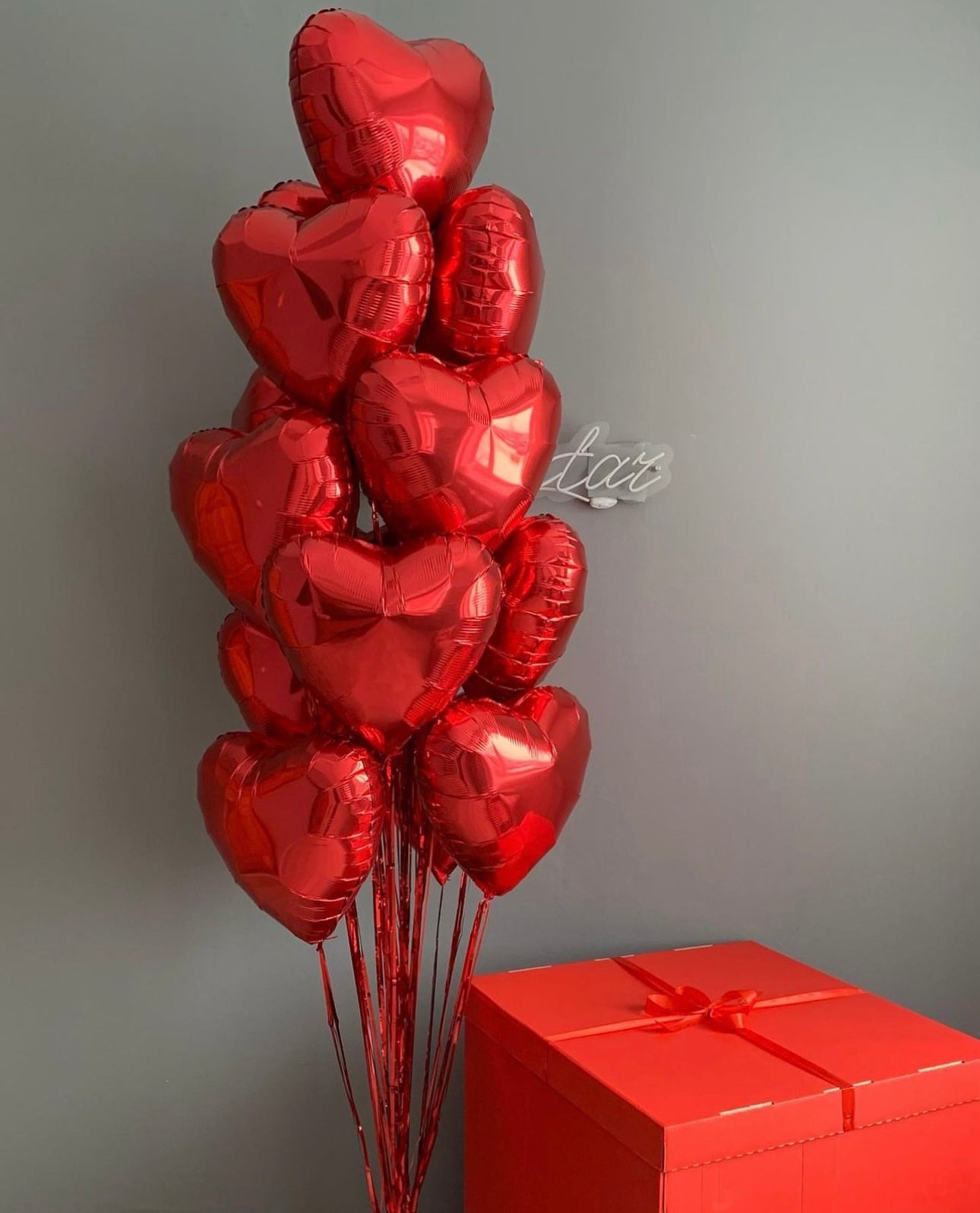 «Red love» balloons