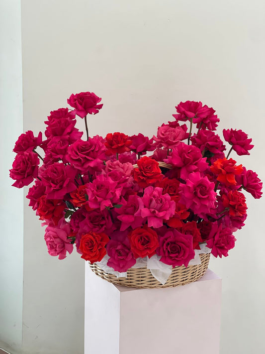 «Lux love» French roses basket